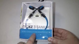 AfterShokz Trekz Titanium Open Ear Bone Conduction Headphones Unboxing Review [upl. by Maurreen309]