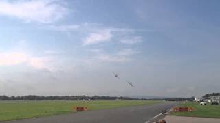 Supermarine Spitfire low pass with a P51 mustang  original sound  WWII [upl. by Kcirdahs837]