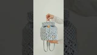 Plecak Boho Diament tutorial YouTube truszu macrame diy handmade bag [upl. by Reiser]