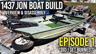 Jon Boat to Bass Boat Build  Part 1 [upl. by Ahsemat]