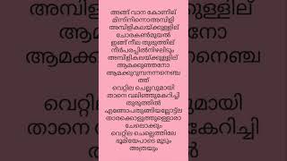 Angu vaana konilu arm song lyrics Malayalam trending surabhilakshmi tovinothomas arm [upl. by Sadiras]