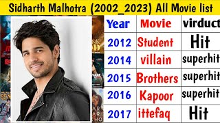 Sidharth Malhotra All Movie list 20022023TakSidharth Malhotra Movies sidharthmalhotra [upl. by Nnairahs]