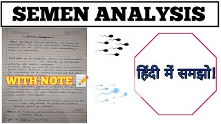 Semen analysis  Gross examination ll Microscopic examination sperm count motility morphology [upl. by Assirrak]