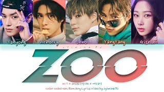 NCT X aespa  ZOO Lyrics Color CodedHanRomEng [upl. by Adnahcir]