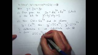 Nonhomogeneous secondorder differential equations [upl. by Herminia]