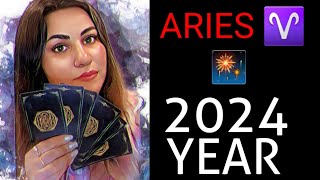 ARIES ♈ 2024 YEAR PREDICTION 🔮 LOVE 😍 CAREER 💸 LIFE 🌍 [upl. by Elke]