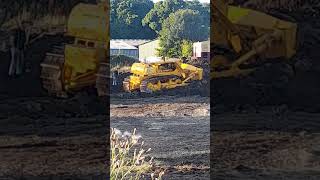 caterpillar cat D9g at Cromford steam rally 2022 Derbyshire vintage working field [upl. by Rehpotsirk]