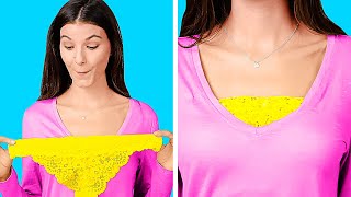 Smart Clothing Hacks To Avoid Awkward Moments  Every Girl Should Know This [upl. by Eenafets128]