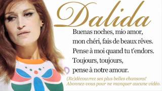 Dalida  Buenas noches mi amor  Paroles Lyrics [upl. by Orms]