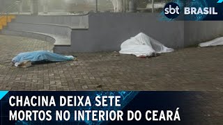 Sete pessoas e duas ficam feridas morrem em chacina no interior do Ceará  SBT Brasil 200624 [upl. by Lleryd]