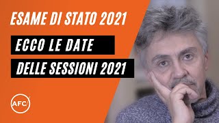 Date Esame di Stato Architettura 2021 [upl. by Aehsa]