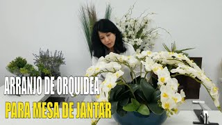 COMO FAZER UM MARAVILHOSO ARRANJO de ORQUÍDEAS ARTIFICIAIS [upl. by Ardnossac64]