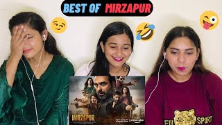 BEST OF MIRZAPUR  Pankaj Tripathi Ali Fazal Vikrant Massey Best Dialogues amp Best Scene REACTION [upl. by Creight]