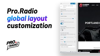 Website layout customizations ProRadio WordPress Theme tutorials [upl. by Rilda186]