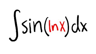 integral of sinlnx integration by parts with u substitution [upl. by Chrissa]