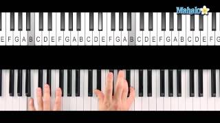 How to Play an Fsharp 7 Chord F7 on Piano [upl. by Stranger]