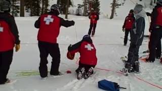 Ski Lift Chairlift Rope Evacuation Exercise [upl. by Sualokin]