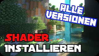 Wie Installiert man Shader in Minecraft 💥 Alle Versionen [upl. by Isidoro]