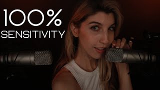 100 SENSITIVITY INAUDIBLE WHISPERS ASMR Intense Natural Mouth Sounds amp Hand Movements [upl. by Ettezzil]