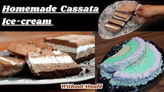 Cassata Ice cream  How to make Cassata Ice cream at homeWithout Mould  Cassata Ice cream Recipe [upl. by Tarrant37]