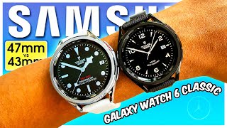 Galaxy Watch 6 Classic 47mm vs 43mm Dont Buy the WRONG ONE [upl. by Heber]