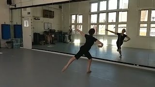 Grands Jetés En Tournant ballet class tutorial advanced [upl. by Lindblad]