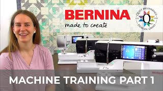 BERNINA Machine Training Part 1 Threading Bobbin Winding amp Maintenance  Quilt Beginnings [upl. by Alue]