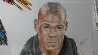 Drawing Mario Balotelli [upl. by Yorled]