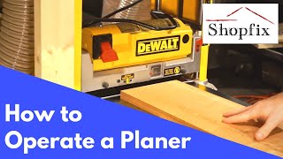 How to Use a Thickness Planer [upl. by Ylenats]