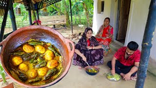 জীবনের সেরা ডিম রান্না খেলাম আজ  Village Style Egg Curry Recipe [upl. by Elsworth]