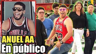 Lo mejor de ANUEL AA  PARODIA CANTO EN PUBLICO Bebe Bubalu Culpables Amanece etc [upl. by Eward]