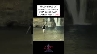 VIDEO GRABADO EN CENTRO CEREMONIAL MIRA EL CABELLO DE LA MUJER miedo terror terrorifico creepy [upl. by Orazal]