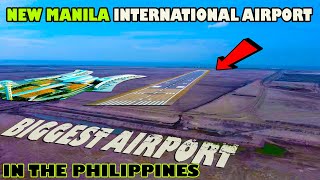 THE BIGGEST AIRPORT IN THE PHILIPPINES SOON  NEW MANILA INTERNATIONAL AIRPORT UPDATE [upl. by Ninazan]