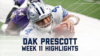 Dak Prescott Throws for 301 Yards and 3 TDs  Ravens vs Cowboys  NFL Week 11 Player Highlights [upl. by Socher]