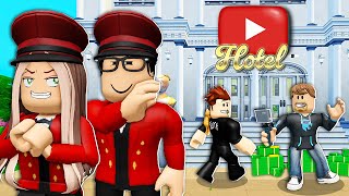 We Opened A YOUTUBE HOTEL To Prank This YOUTUBER Roblox [upl. by Eiznekam229]