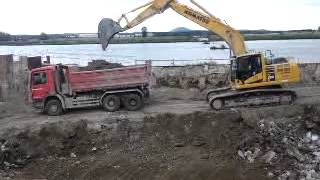 Komatsu PC 290 and JCB JS 330 with hammer [upl. by Ikaz874]