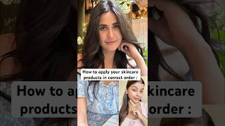 How to apply your skincare products in correct order skincare skincareroutine skincaretips hack [upl. by Glass]