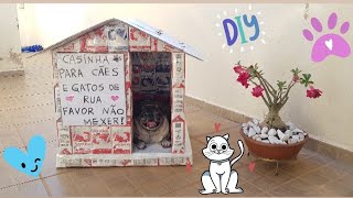 Casinha para Pets de Caixa de Leite CadaUmPodeAjudar  Mary4you 143 [upl. by Philpot]