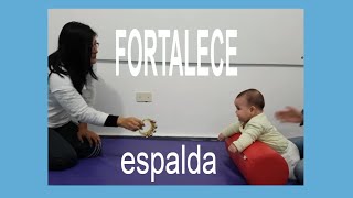 💪 🍼 FORTALECE la espalda y cuello de tu bebe 👼  Usando el Rodillo [upl. by Avie]