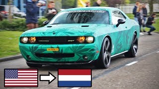 American Muscle Cars in Europe The Netherlands Belgium amp Germany [upl. by Norrahs]