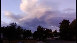 Timelapse of Lenticular Clouds North as Evening Falls Recorded Last Night 091724 Tremonton UT [upl. by Aphrodite704]