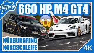 This SUB7 BMW M4 GT4 with 660 HP made my GT4 Overheat 🥵 NÜRBURGRING NORDSCHLEIFE BTG 4K POV [upl. by Salman968]