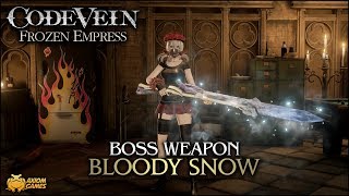 Code Vein Frozen Empress  Bloody Snow Boss Weapon [upl. by Alisun]