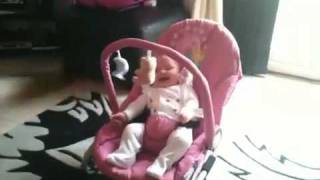 German Shepherd Dog making baby laugh hysterically [upl. by Euqimod]