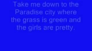 Paradise city Lyrics [upl. by Salomo]