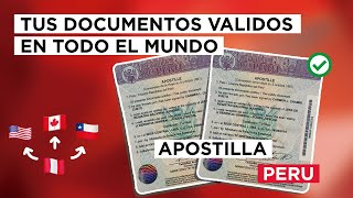 Como apostillar documentos en Perú para validarlos en el exterior  Estudios en el extranjero 🐱‍💻 [upl. by Arod902]