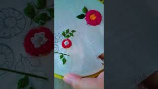 Leaf embroidery embroidery flowers handembroidery tutorial diy [upl. by Introk]