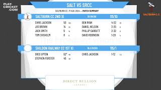 Saltburn CC 2nd XI v Shildon Railway CC 1st XI [upl. by Akinna421]