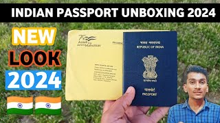 Passport Unboxing 2024  New look of Indian passport  Indian passport unbox first look of passport [upl. by Aisila]