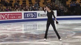 Evgenia Medvedeva  SP practice Worlds 2016 [upl. by Eclud]